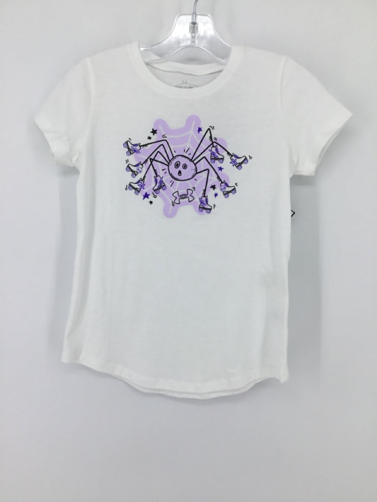 Under Armour Child Size 8 White T-shirt - girls