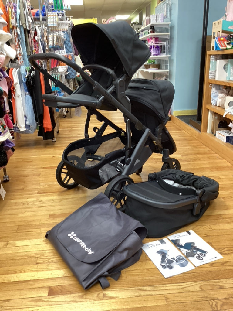 UppaBaby Vista V2 Double Stroller with Bassinet - 2022