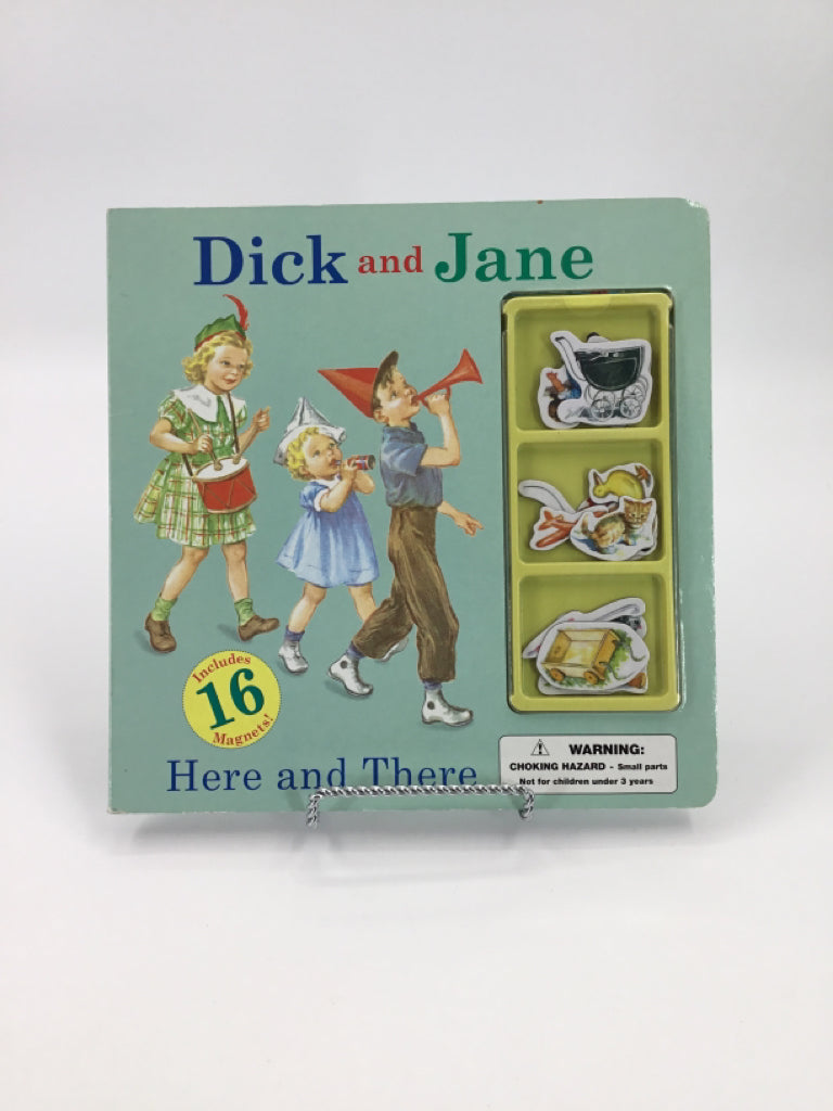 Dick and Jane ~ Here and There magnet  boardbook Book