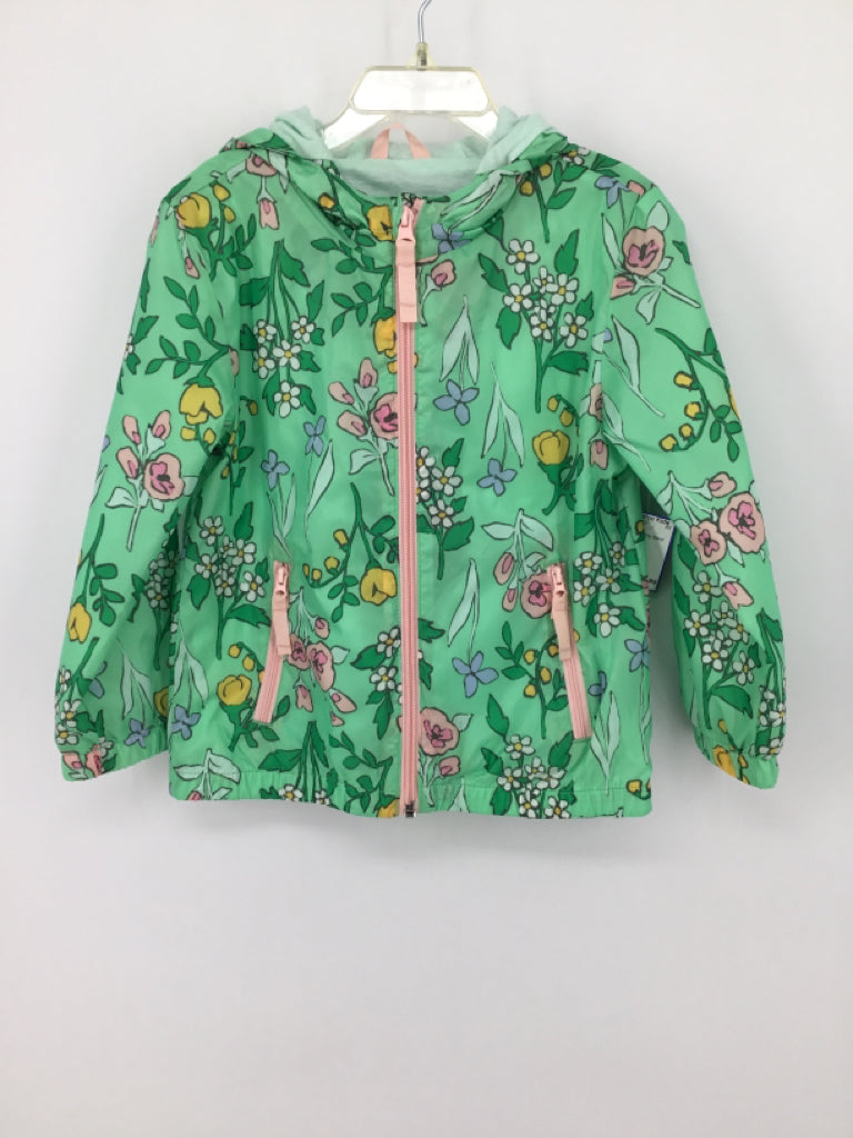 Cat & Jack Child Size 4 Green Jacket - girls