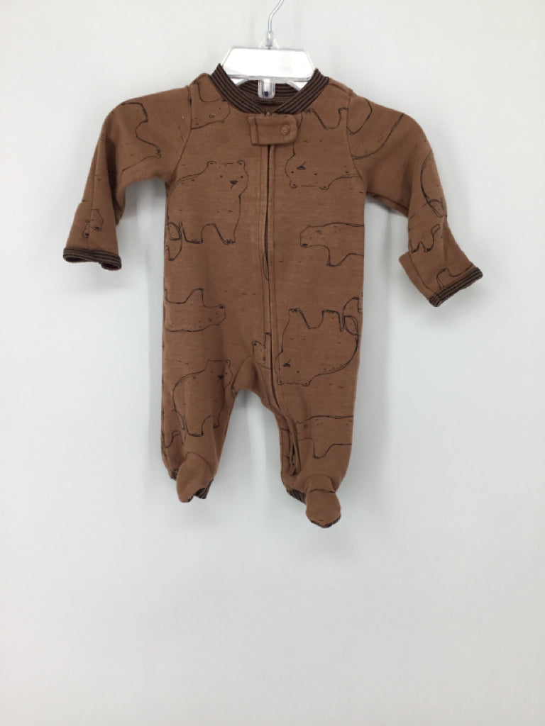 Carter's Child Size Newborn Brown Sleepers