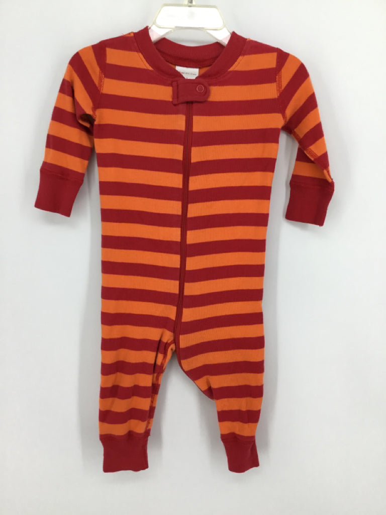 Hanna Andersson Child Size 6-12 Months Red Stripe Pajamas - boys
