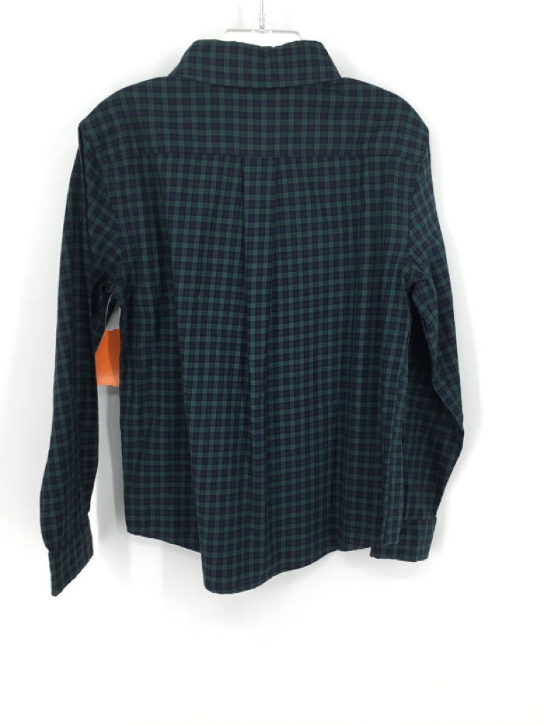 vineyard vines Child Size 7 Green Plaid Shirt - boys