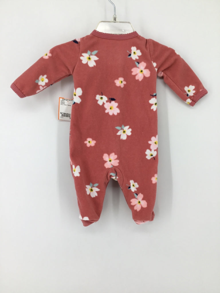Carter's Child Size Newborn Pink Sleepers