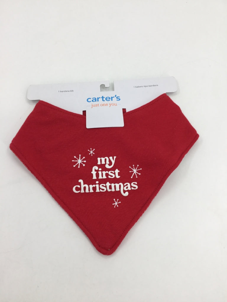 Carter's Red Christmas Bib