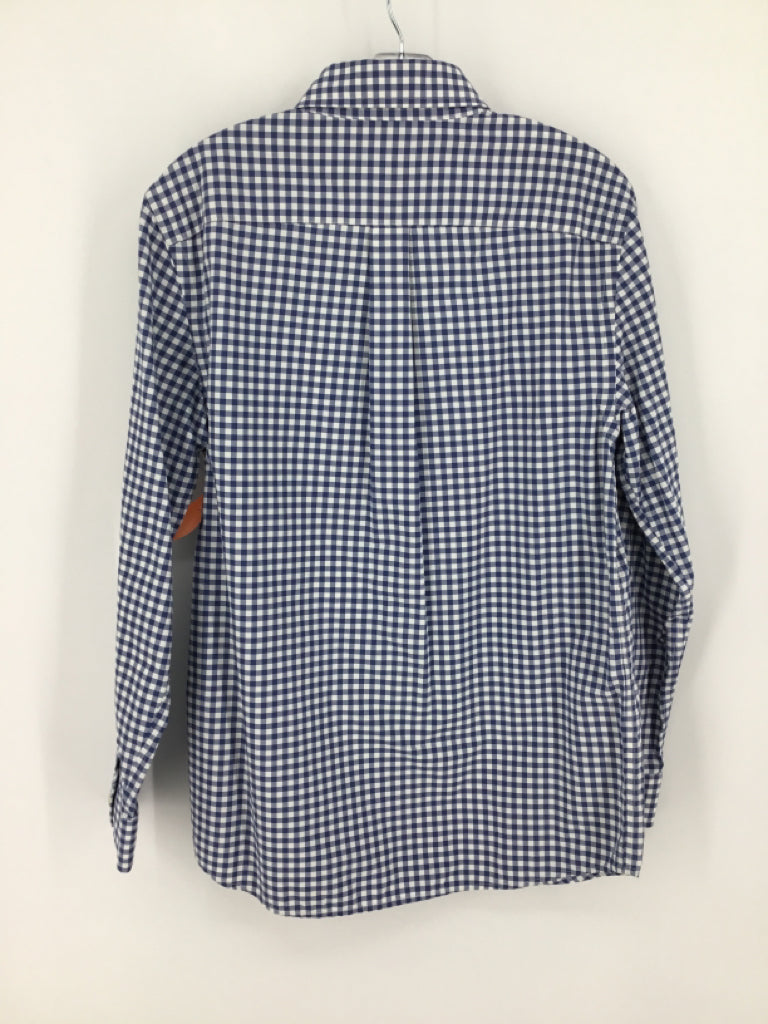 vineyard vines Child Size 12 Blue Gingham Shirt - boys