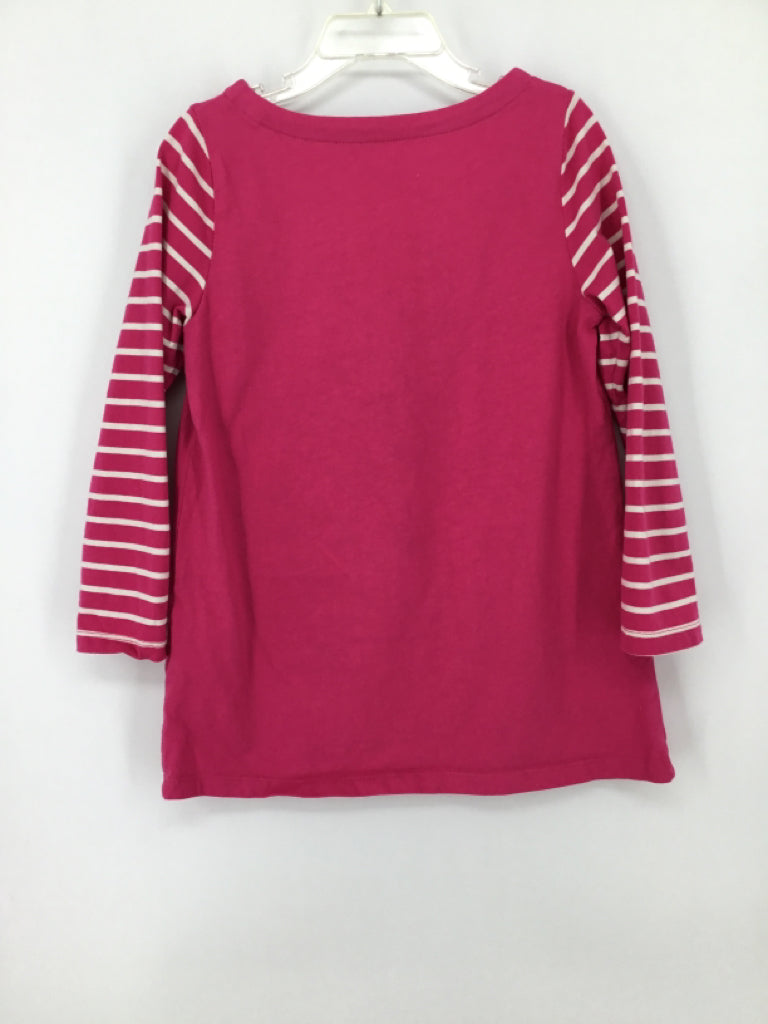 Mini Boden Child Size 5 Pink Christmas Shirt