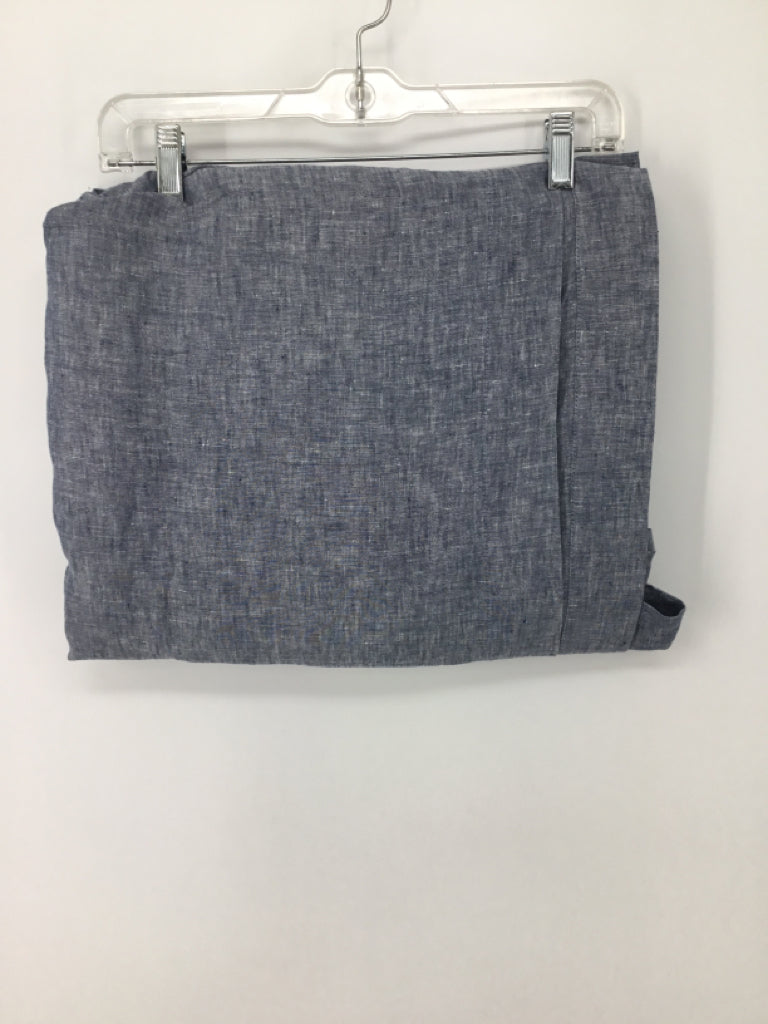 Pottery Barn Kids Blue Crib Skirt