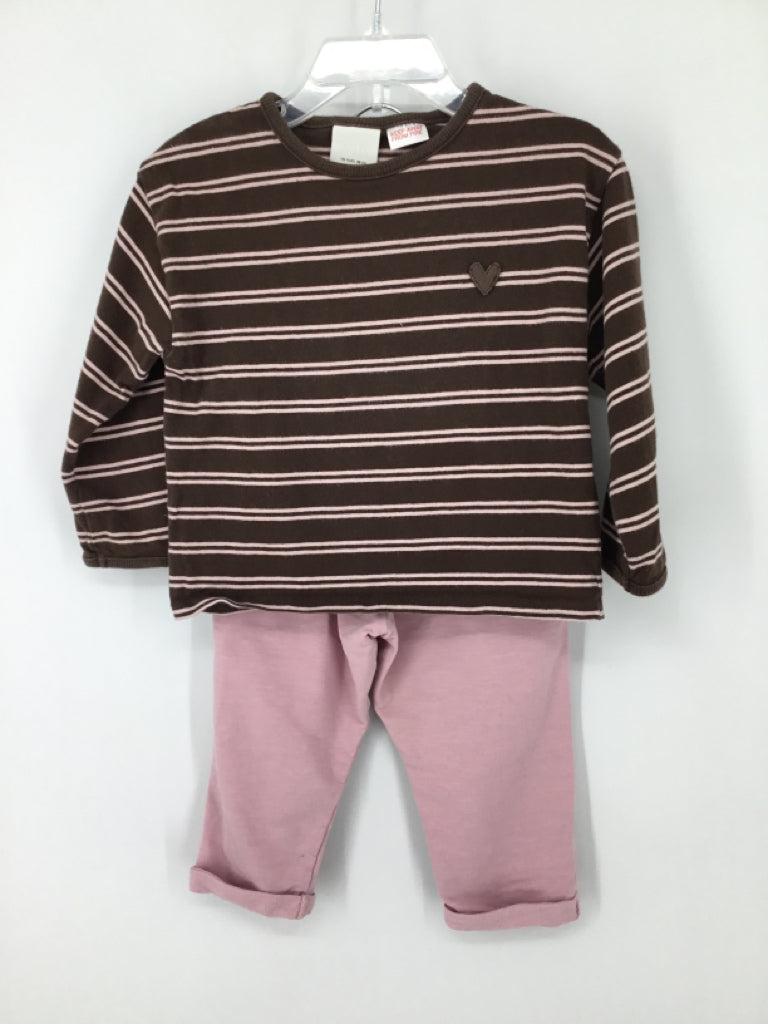 Zara Child Size 18 Months Pink Outfit - girls