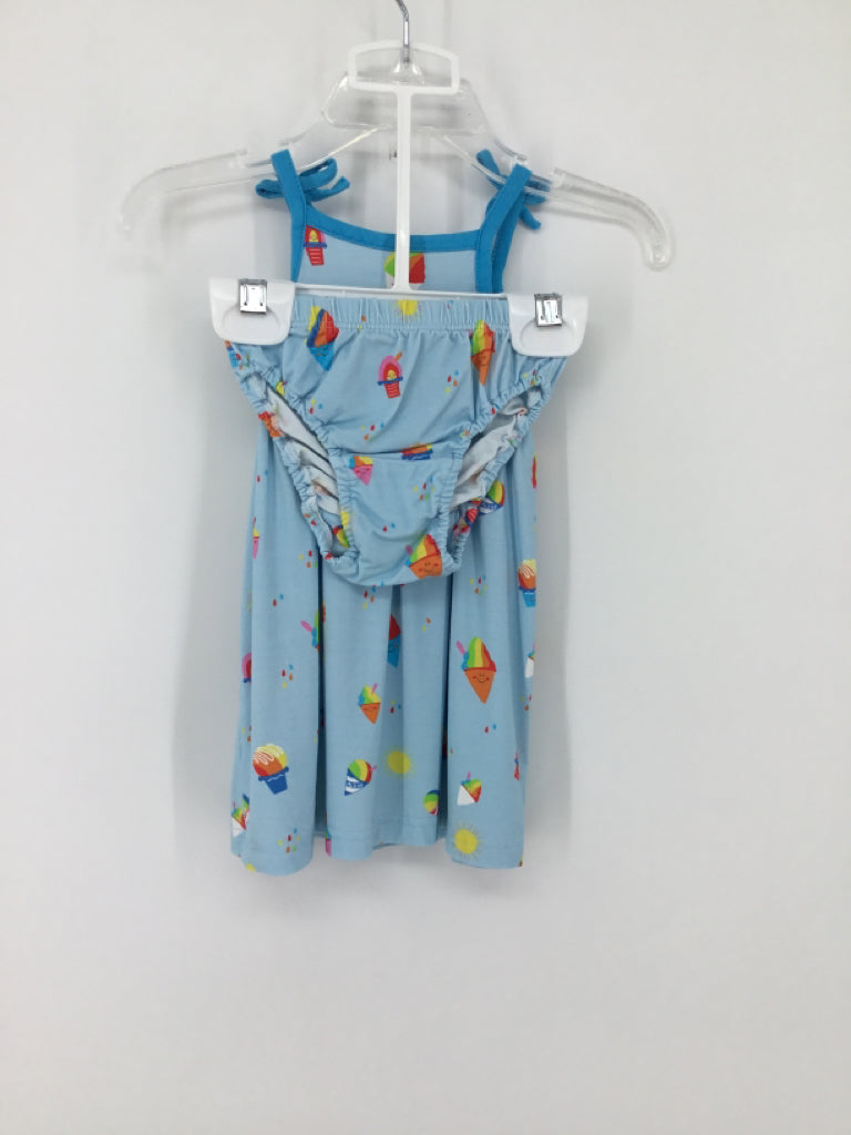 CoCo Moon Child Size 6-12 Months Blue Dress - girls
