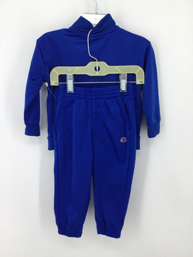 Champion Child Size 18 Months Blue Solid Outfit - boys