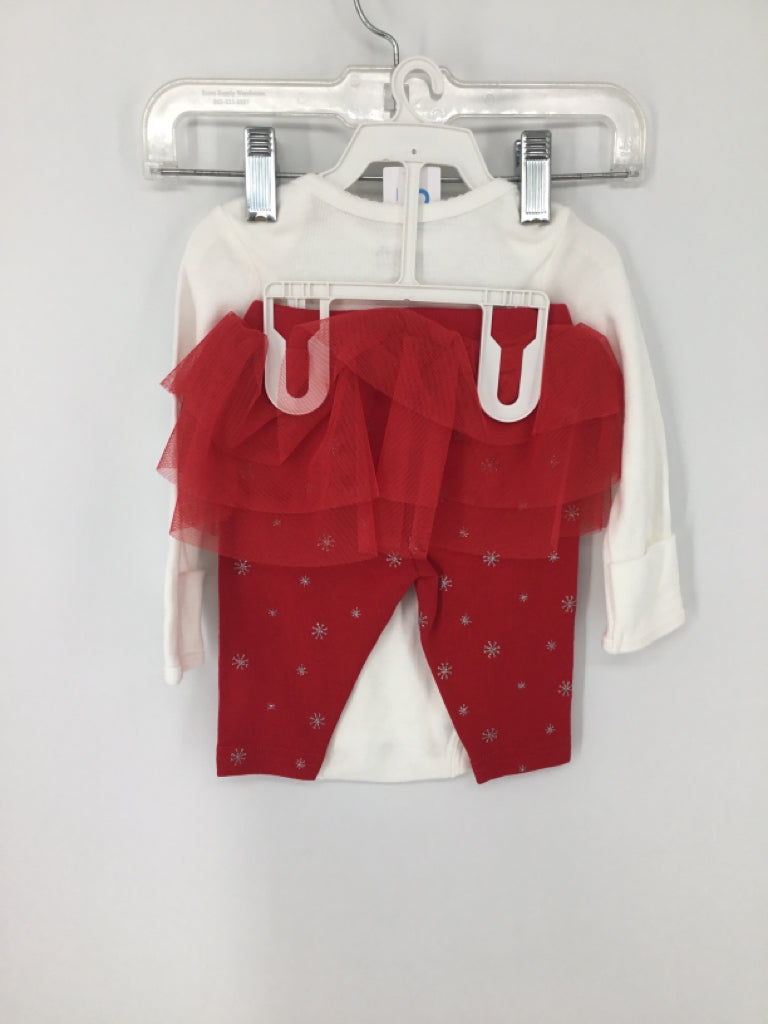Just One You Made by Carters Child Size 3 Months Red Christmas Outfit