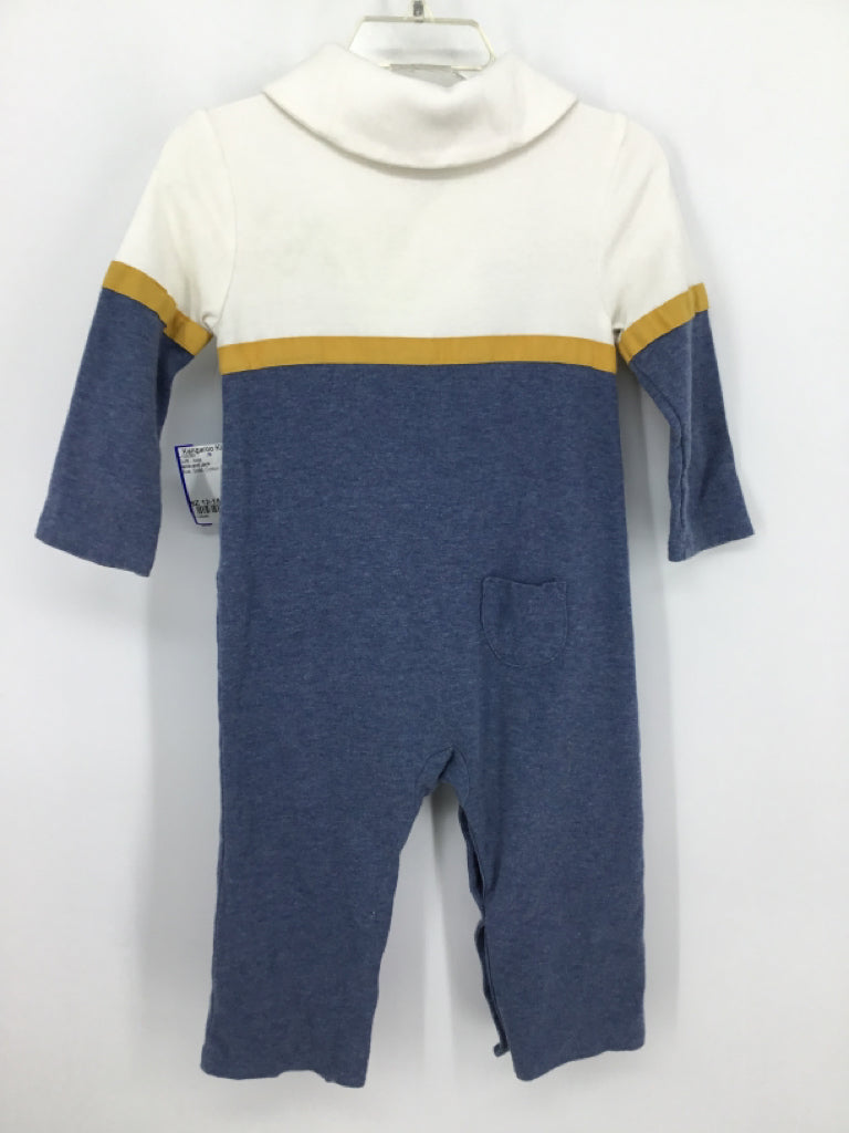 Janie and Jack Child Size 12-18 Months Blue Solid Outfit - boys