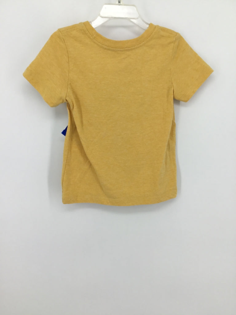 Cat & Jack Child Size 3 Yellow screen printed T-shirt - boys