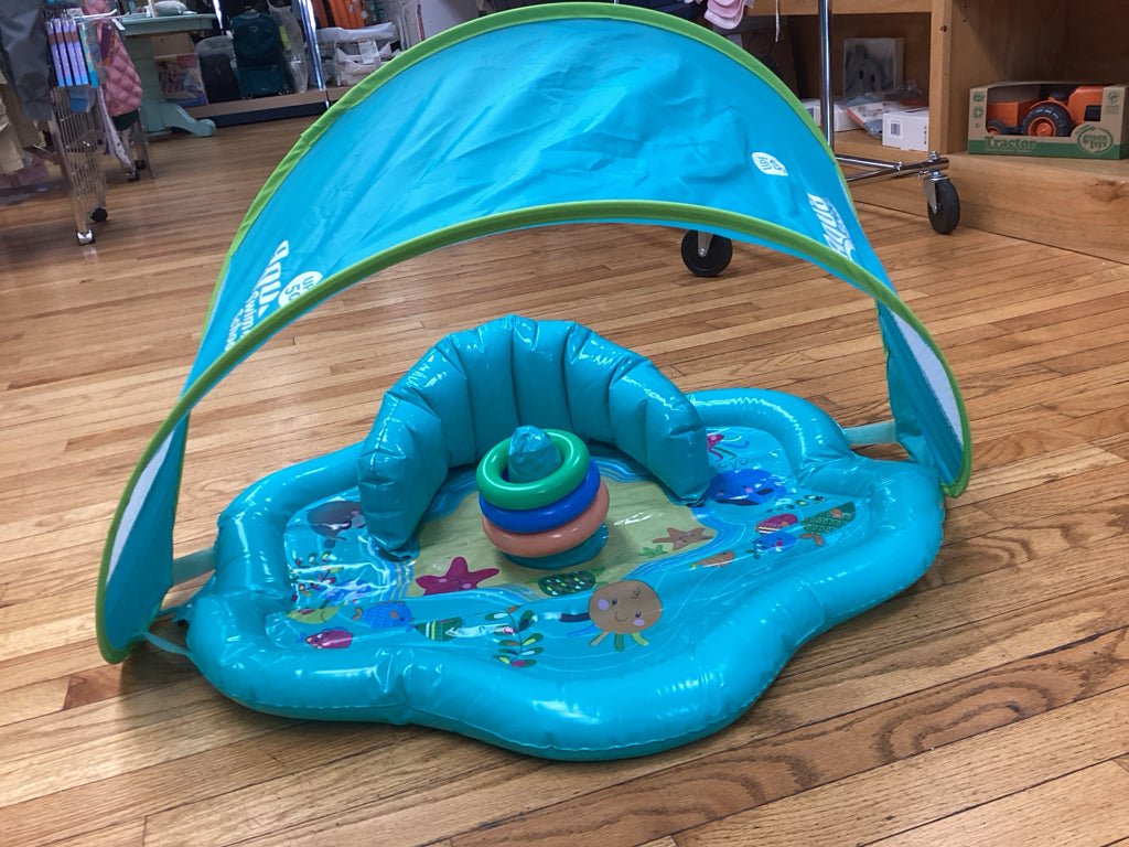 Aqua Leisure Swim School Baby Splash Play Mat w/ UPF50 Canopy
