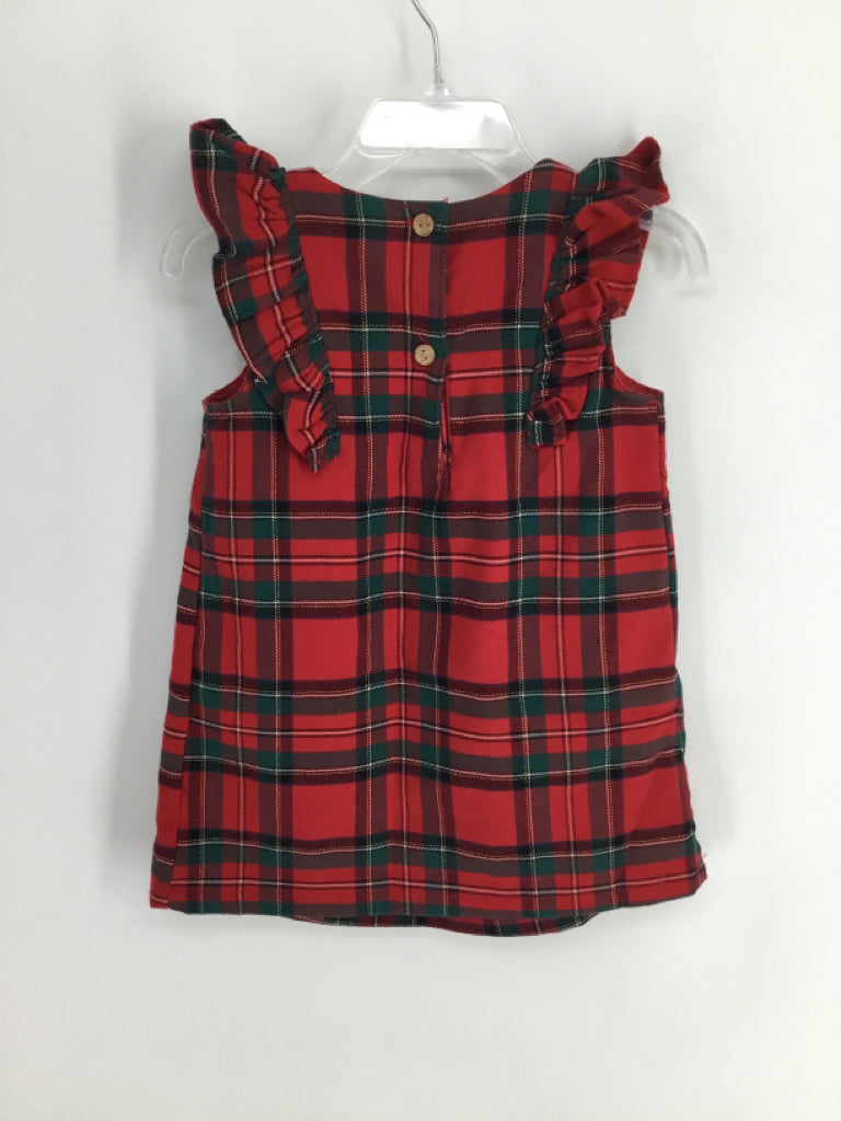 H & M Child Size 12 Months Red Dress - girls
