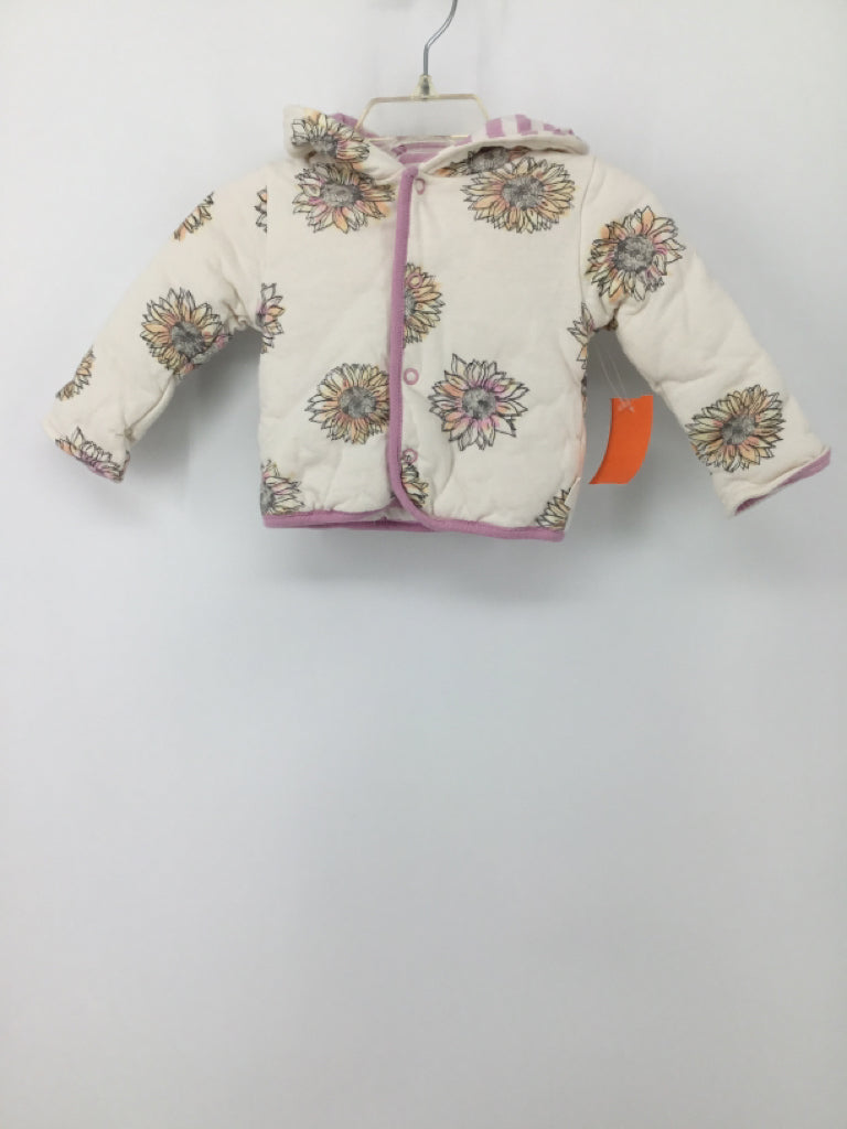 Burt's Bees Baby Child Size 0-3 Months Purple Hoodie - girls