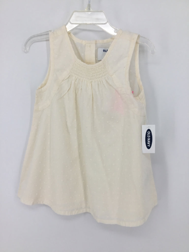 Old Navy Child Size 5 Cream Tank top - girls