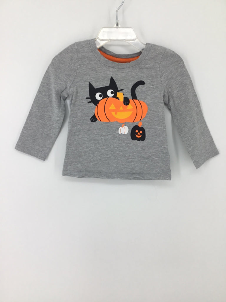 Cat & Jack Child Size 12 Months Gray Halloween T-Shirt