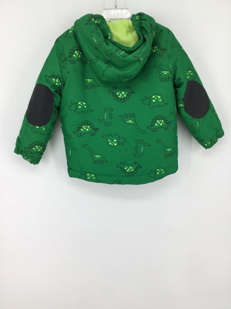 Cat & Jack Child Size 3 Months Green Dinosaur Outerwear - boys