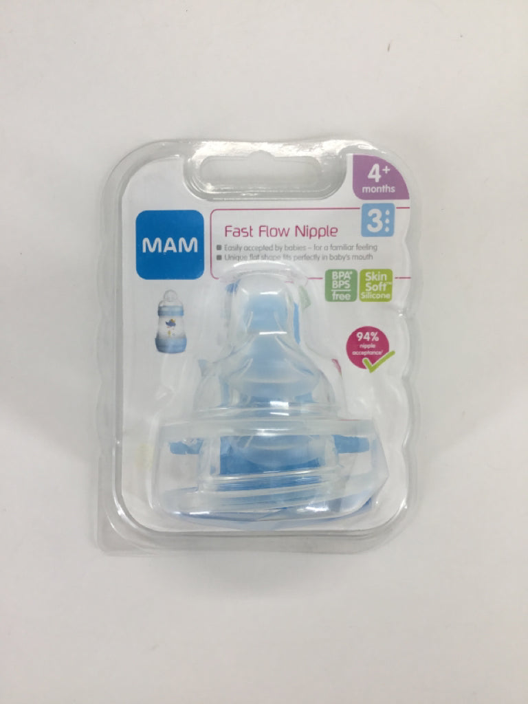 MAM Nipple 2pk - Level 3 Fast Flow - 4+ mos