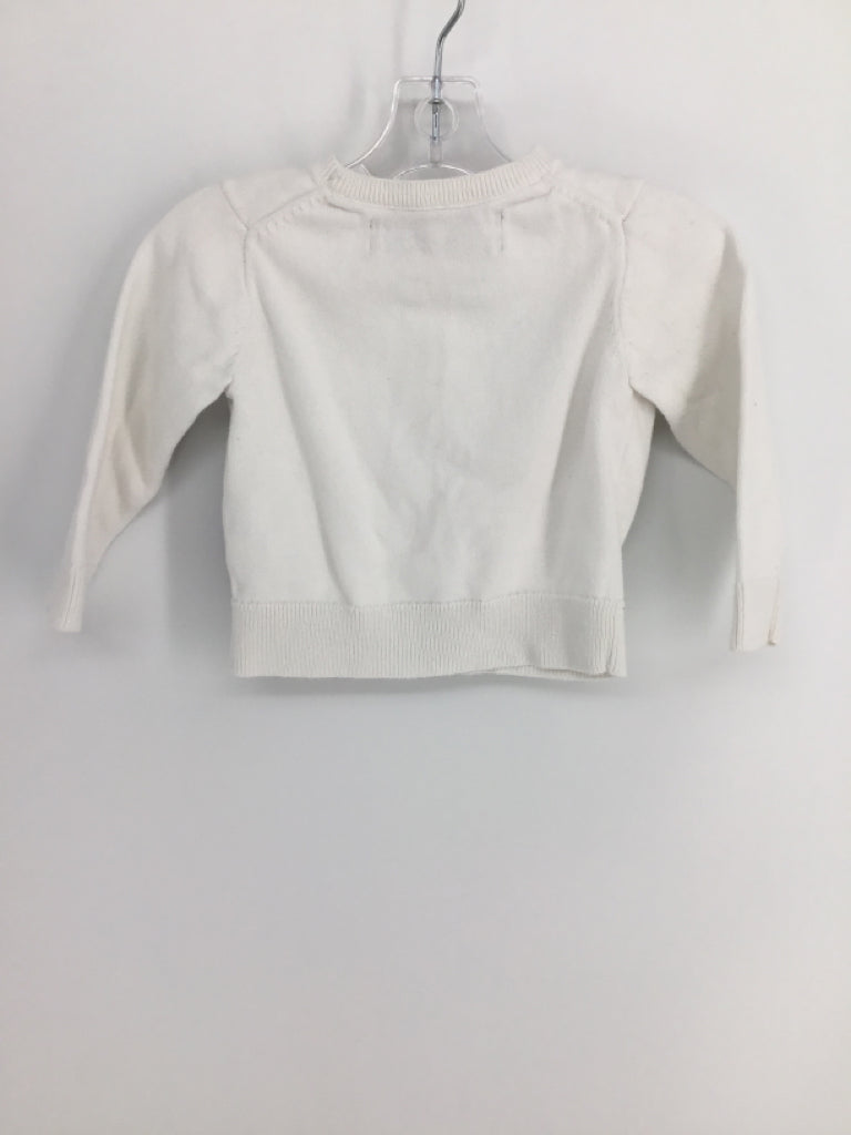 primary Child Size 6-12 Months White Sweater - girls