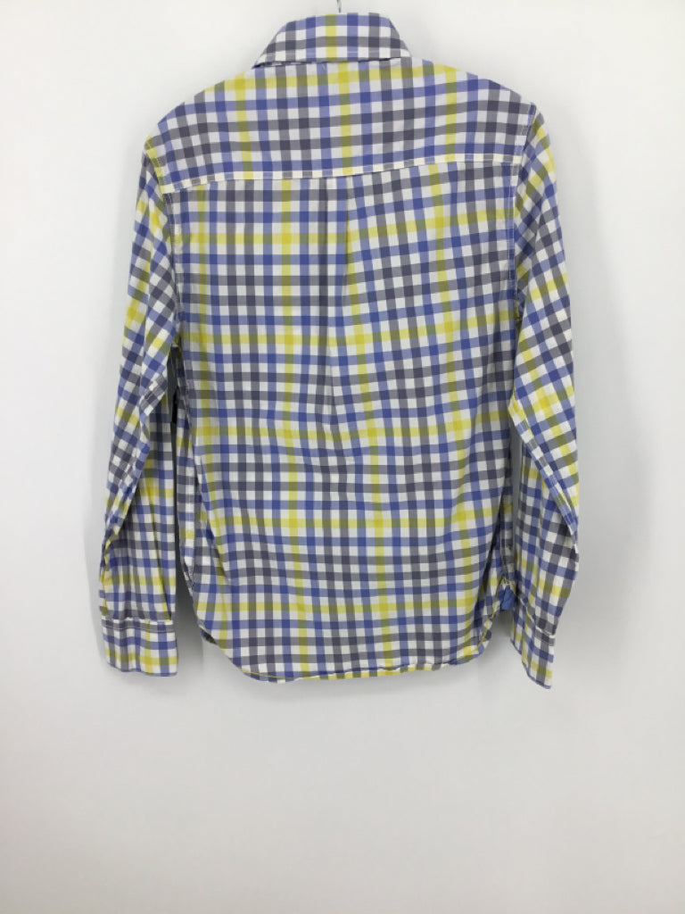 Johnnie b Child Size 9 Blue Gingham Shirt - boys