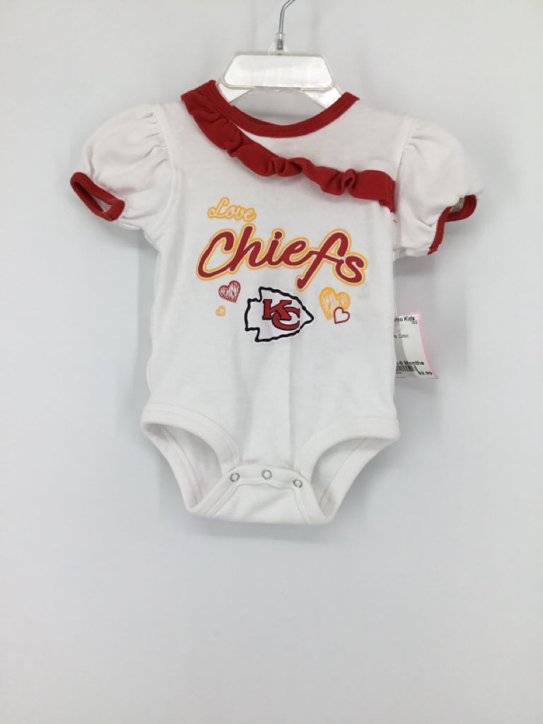 NFL Child Size 3-6 Months Red Onesie