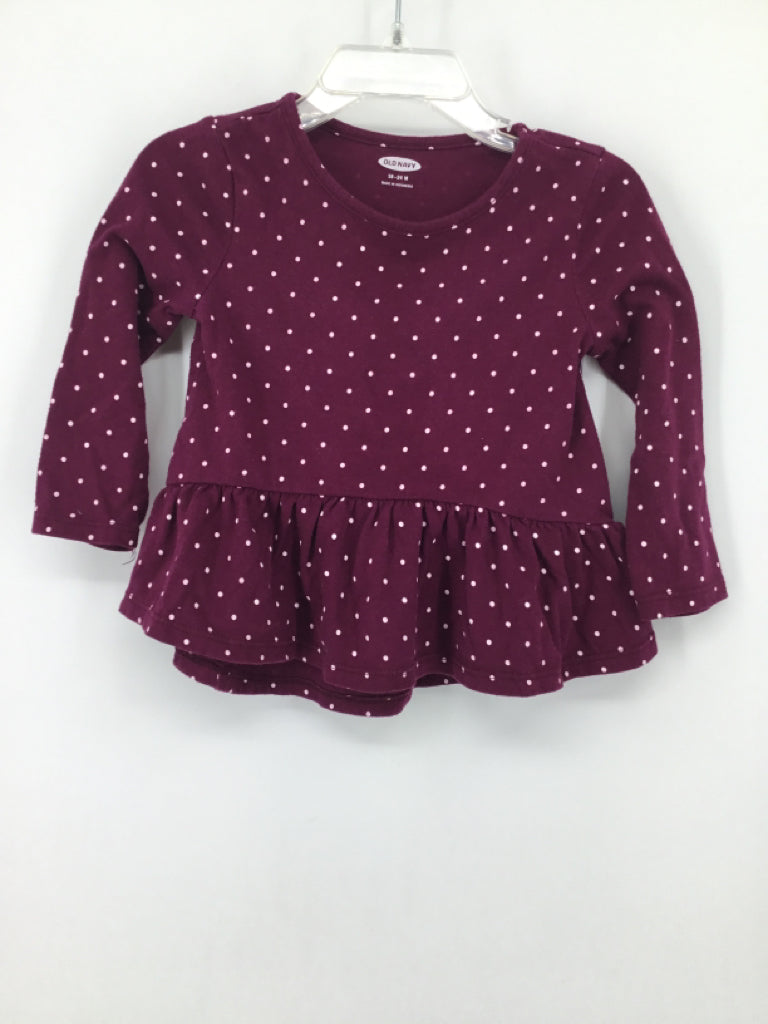 Old Navy Child Size 18-24 Months Purple Shirt - girls