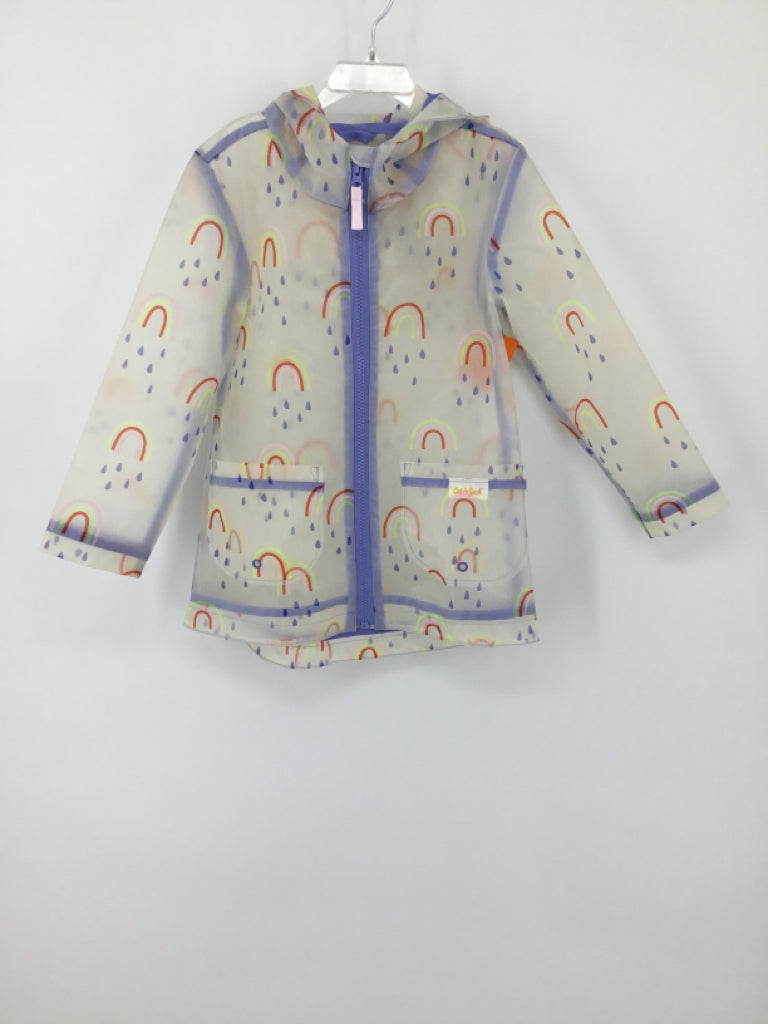 Cat & Jack Child Size 5 clear Raincoat - girls