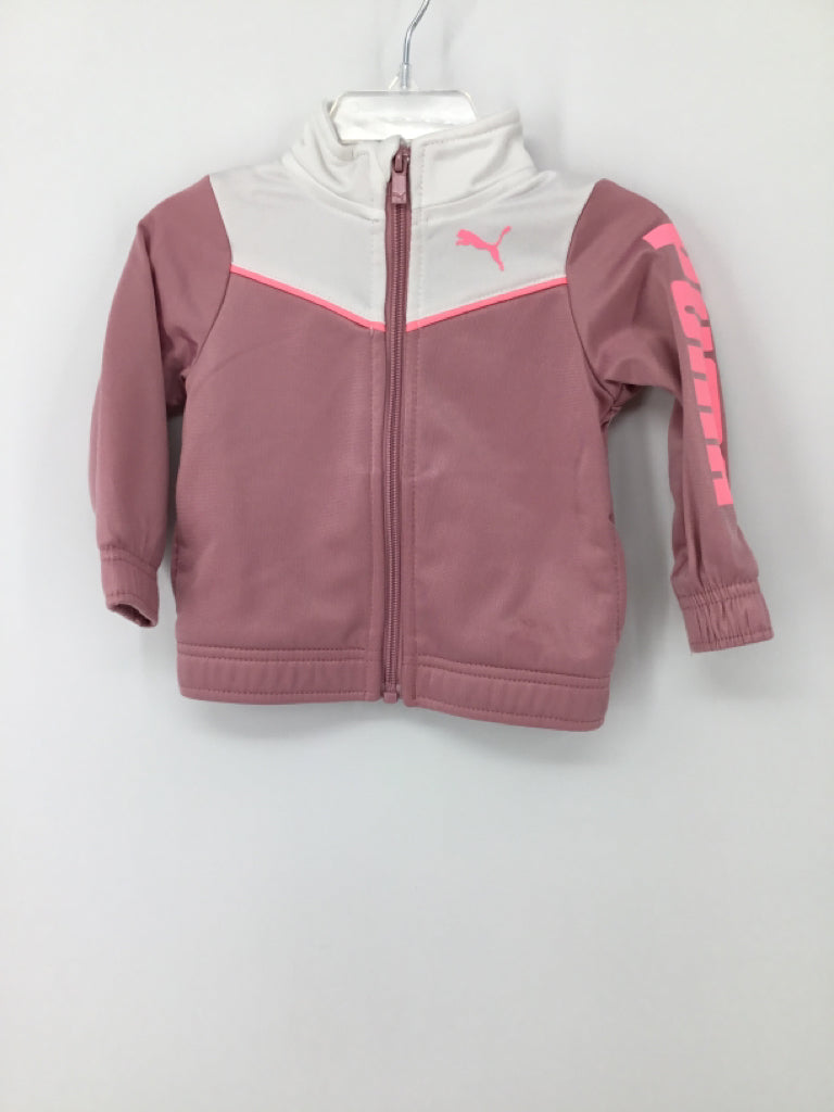 Puma Child Size 6-9 Months Pink Jacket - girls