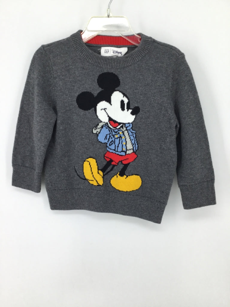 Baby Gap + Disney Child Size 12-18 Months Gray Character Sweater - boys