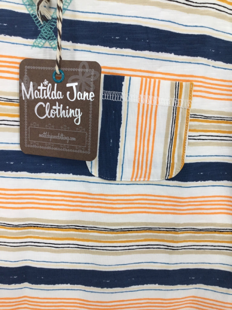 Matilda Jane Clothing Child Size 4 Multi-Color Stripe Shirt - boys