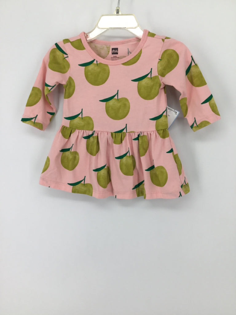 Tea Child Size 3-6 Months Pink Dress - girls