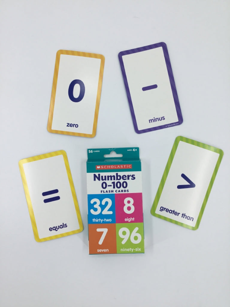 Scholastic Numbers 0-100 Flash Cards