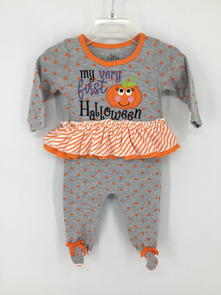 Baby Essentials Child Size 6 Months Gray Halloween Outfit