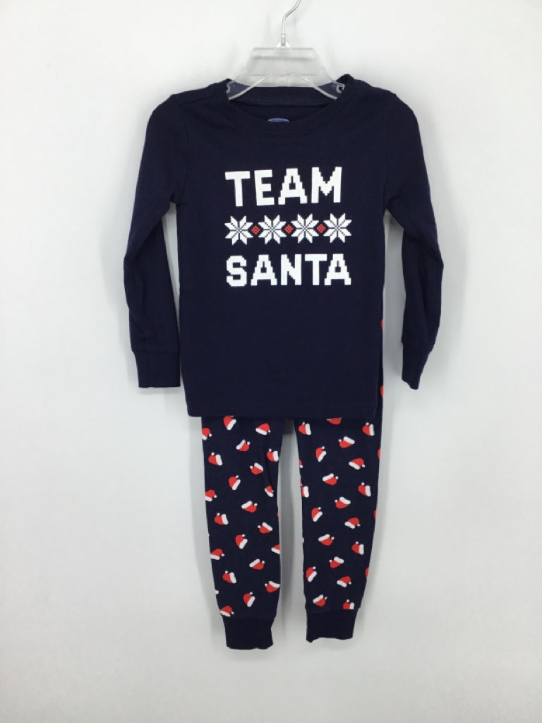 Old Navy Child Size 3 Navy Christmas Pajamas