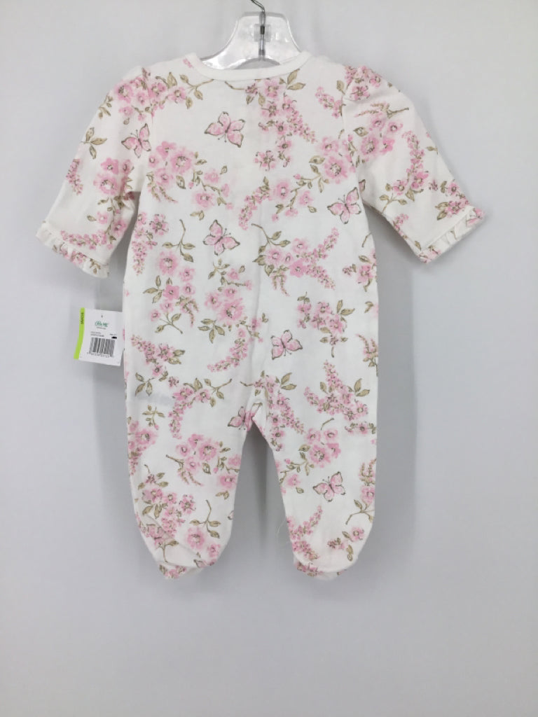 Little Me Child Size 3 Months Pink Sleepers