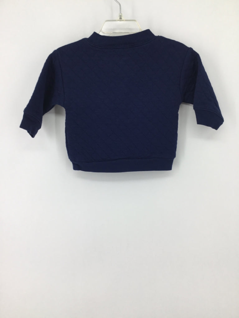 Child of Mine Child Size 3-6 Months Navy Solid Shirt - boys