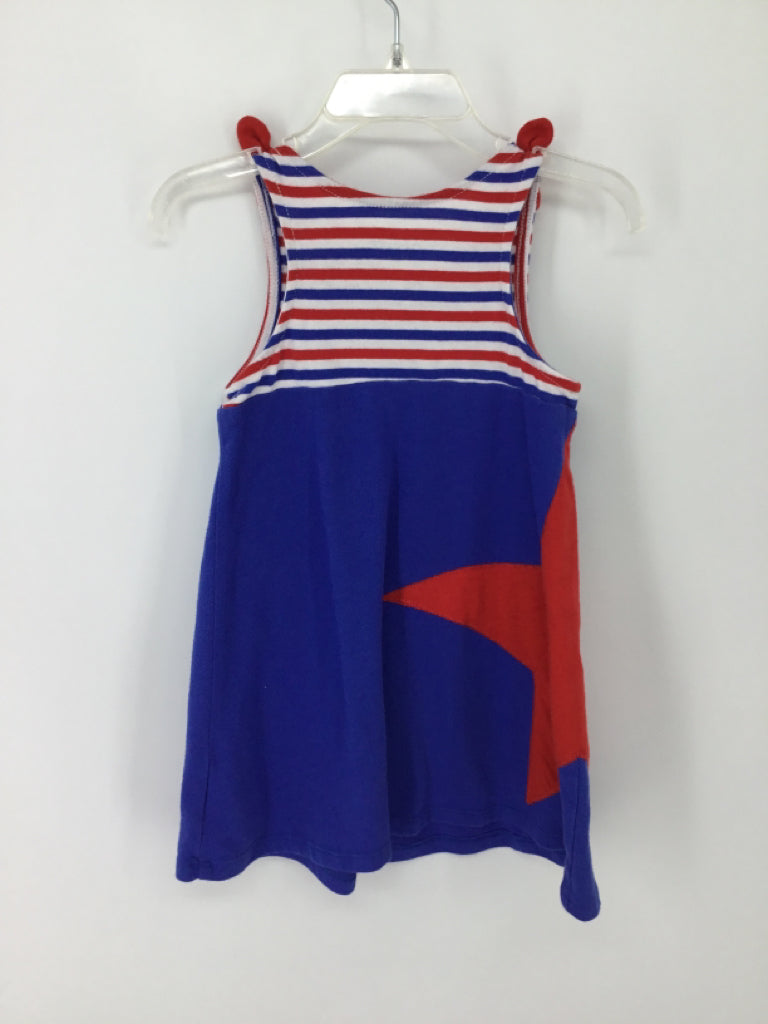 Cat & Jack Child Size 2 Blue Stars & Stripes Dress