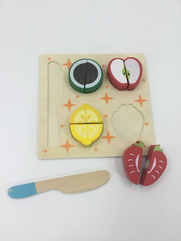 Wooden Cutting Fruit Puzzle Board
