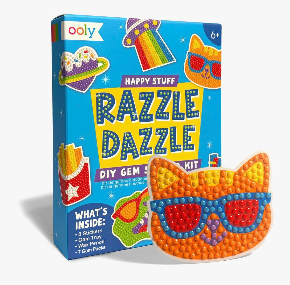 Ooly - Mini Razzle Dazzle DIY Gem Sticker Kit (Happy Stuff)