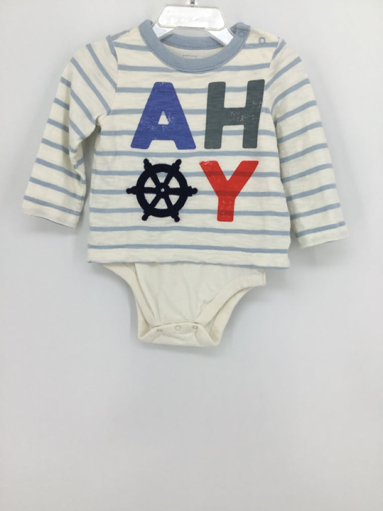 Babygo Child Size 6-12 Months Blue Onesie