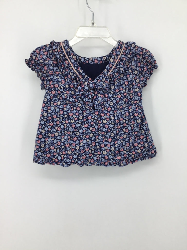 Janie and Jack Child Size 6-12 Months Navy Shirt - girls