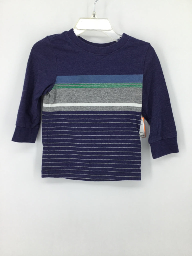 Cat & Jack Child Size 18 Months Blue Stripe T-shirt - boys
