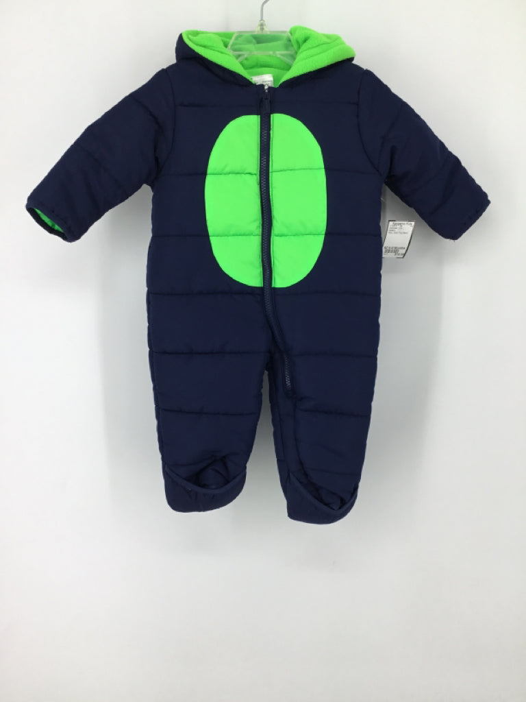 Carter's Child Size 6-9 Months Navy Solid Outerwear - boys