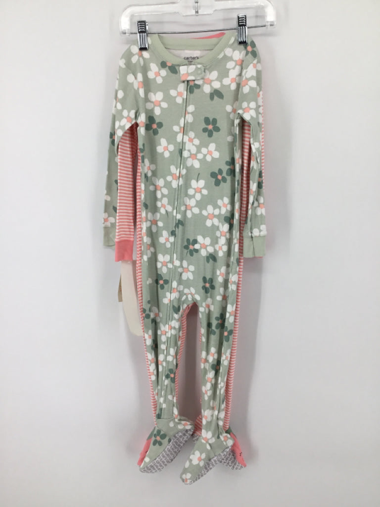 Just One You Made by Carters Child Size 3 Pink Sleepers