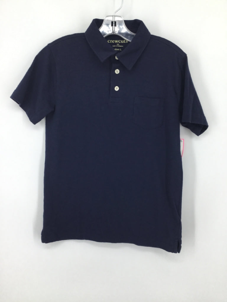 Crewcuts Child Size 10 Navy Solid Shirt - boys