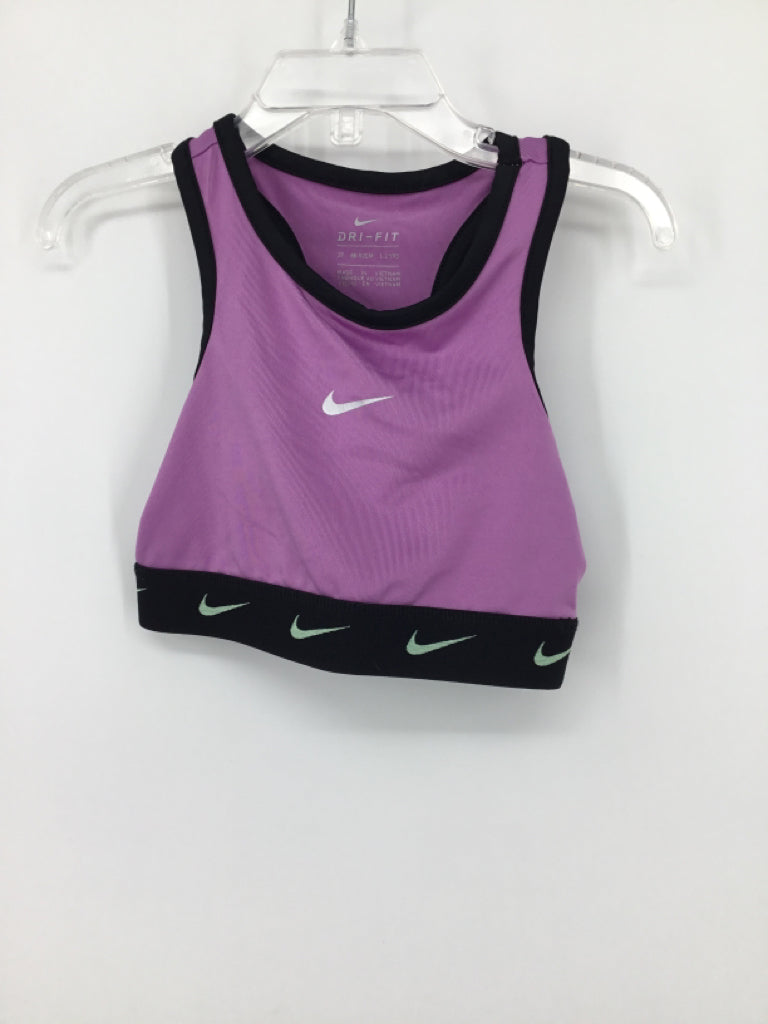 Nike Child Size 2 Purple Sports Bra - girls