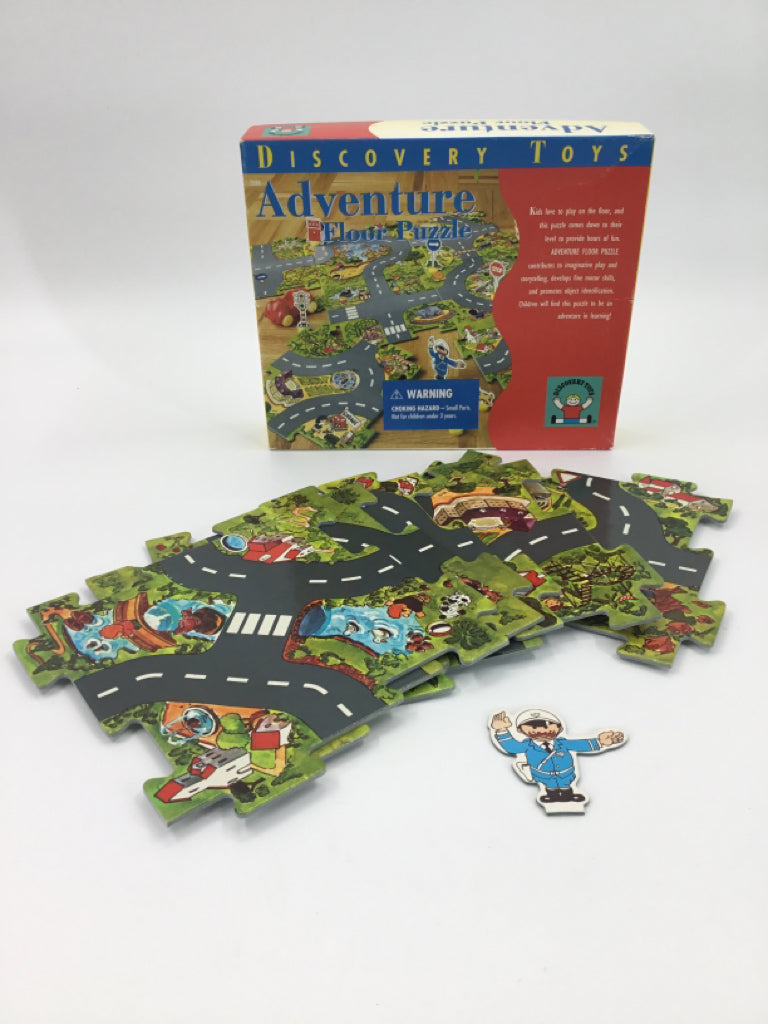 Vintage Discovery Toys Adventure Town Floor Puzzle and Playset